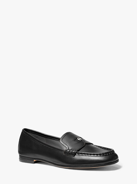 michael kors jennings leather loafer