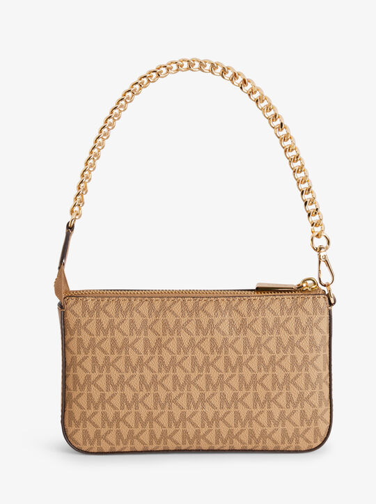 michael kors jet set medium signature logo pochette