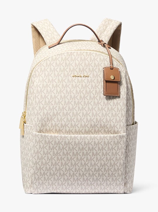 Sable Large Signature Logo Backpack michael kors sable large signature logo backpack
