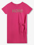 Embellished Logo Cotton Dress michael kors embellished logo cotton dress