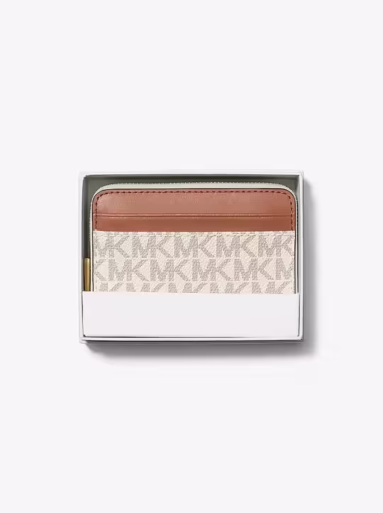 حافظة بطاقات جيت سيت صغيرة بسحاب michael kors حافظة بطاقات جيت سيت صغيرة بسحاب