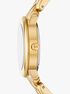Mini Phoebe Gold-Tone Watch michael kors mini phoebe gold tone watch