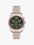 michael kors lexington two tone watch