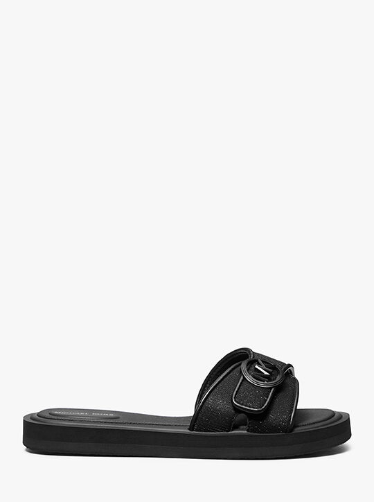 Glitter Chain Mesh Slide Sandal michael kors glitter chain mesh slide sandal