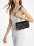 michael kors tribeca large snake embossed leather shoulder bag