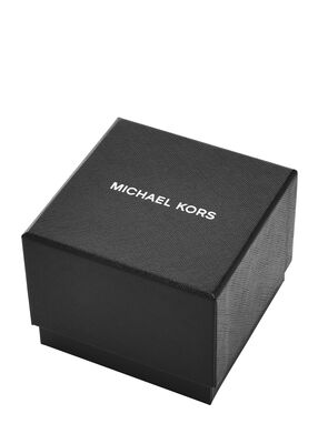 michael kors oversized wolfe silver tone watch and bracelet set