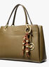 michael kors embellished floral bag charm