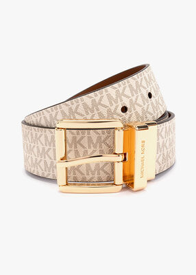 michael kors reversible signature logo xx belt