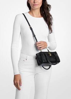 michael kors hamilton moderne extra small leather crossbody bag