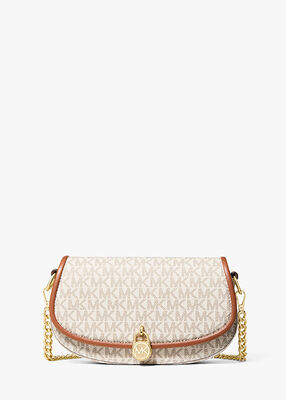 michael kors mila small signature logo crossbody bag