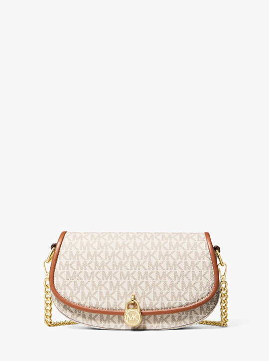 michael kors mila small signature logo crossbody bag