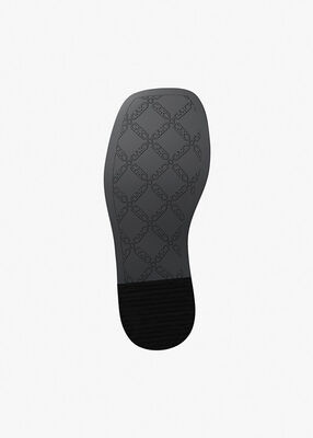 michael kors milan signature logo slide sandal