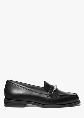 michael kors dina leather loafer