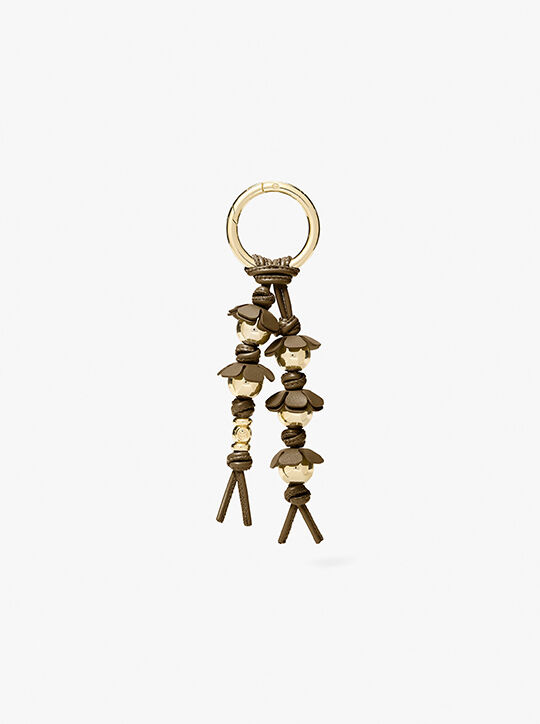 michael kors embellished floral bag charm