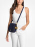 michael kors josie medium whipstitched suede saddle bag