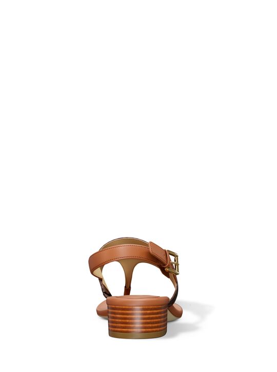 michael kors hannah signature logo t strap sandal