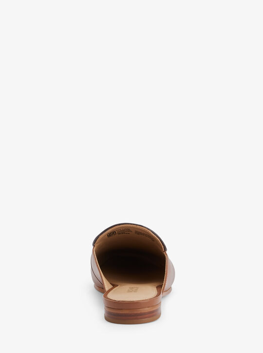 michael kors tiffanie signature logo and leather mule