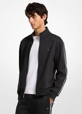 michael kors contrast piping track jacket