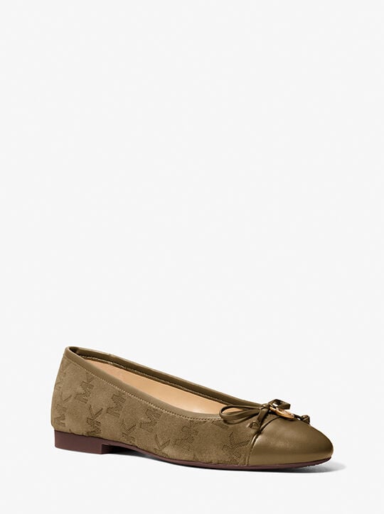 Piper Flex Logo Stitched Suede michael kors piper flex logo stitched suede