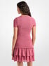 Smocked Georgette Ruffle Mini Dress michael kors smocked georgette ruffle mini dress