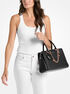 michael kors laila medium tk leather satchel