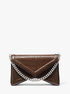 Manhatta Crocodile Embossed Patent Leather Shoulder Bag michael kors manhatta crocodile embossed patent leather shoulder bag