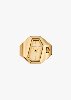 michael kors suri gold tone ring watch