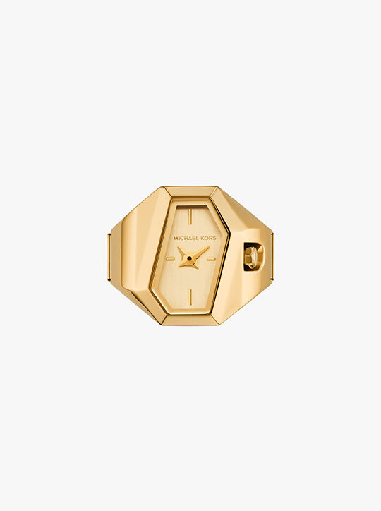 michael kors ساعة سوري ذات اللون الذهبي