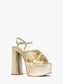 Alessia Metallic Platform Sandal michael kors alessia metallic platform sandal