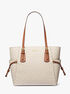 michael kors voyager large signature logo tote bag