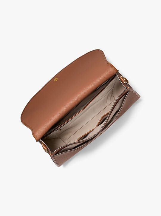 Holmes Extra-Large Pebbled Leather Convertible Messenger Bag michael kors holmes extra large pebbled leather convertible messenger bag