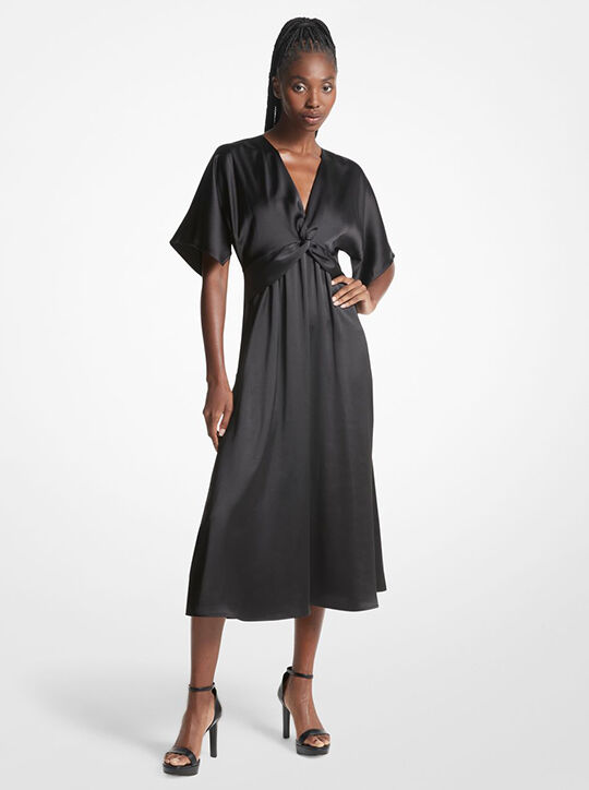 Satin Midi Dress michael kors satin midi dress