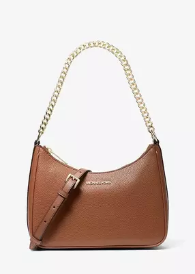 michael kors jet set large pebbled leather convertible crossbody bag