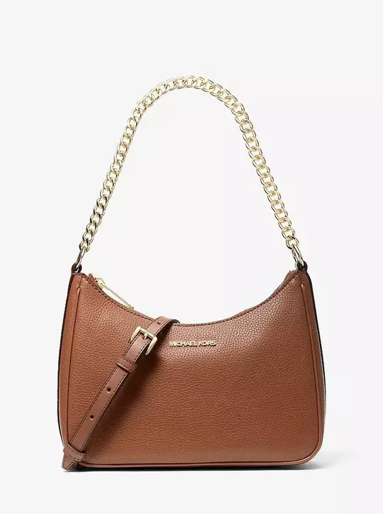 michael kors jet set large pebbled leather convertible crossbody bag