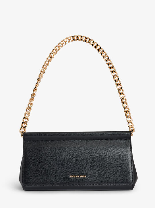 michael kors carmine medium pebbled leather pochette