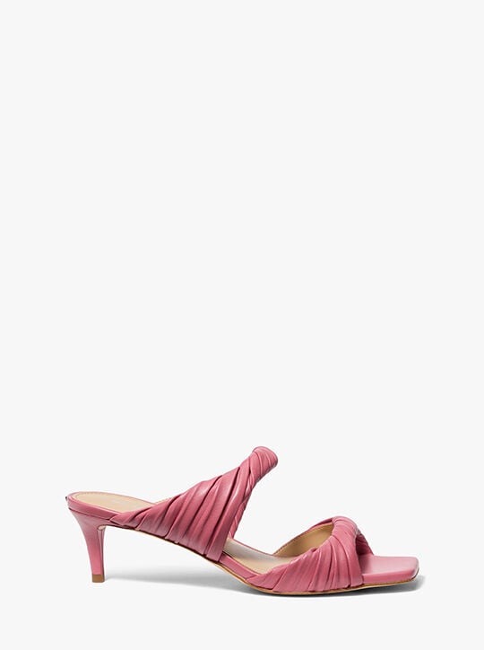 Kiana Leather Mule Sandal michael kors kiana leather mule sandal