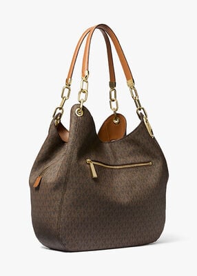 michael kors lillie large logo shoulder bag