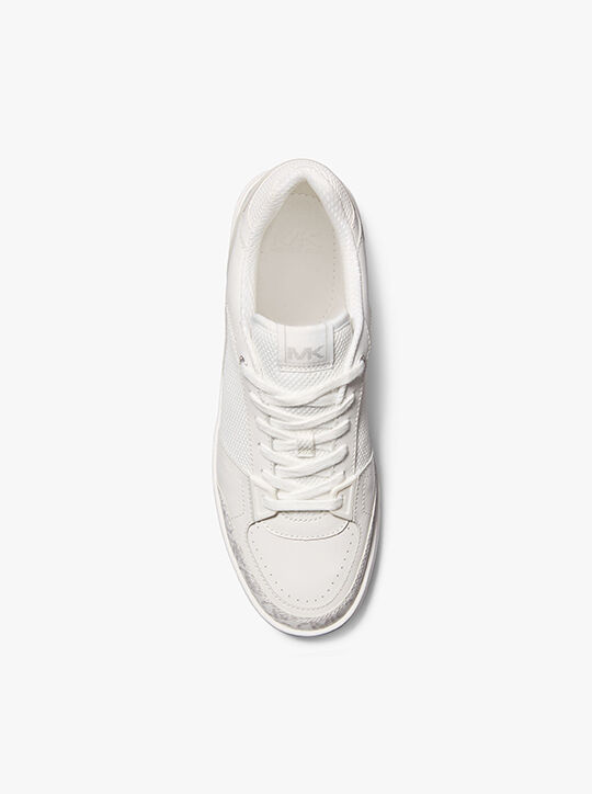 Rebel Empire Monogram and Leather Sneaker michael kors rebel empire monogram and leather sneaker