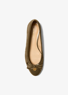 michael kors piper flex logo stitched suede
