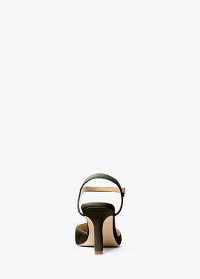 michael kors amara suede slingback pump