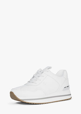 michael kors raina leather trainer