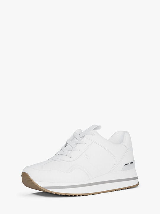 michael kors raina leather trainer