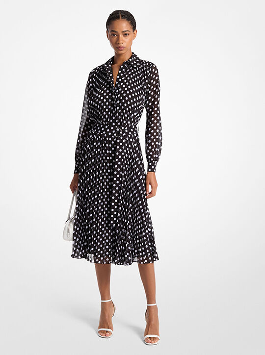 Dot Georgette Shirtdress michael kors dot georgette shirtdress