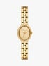 michael kors petite maude gold tone watch