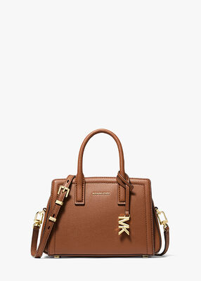 michael kors laila small pebbled leather satchel