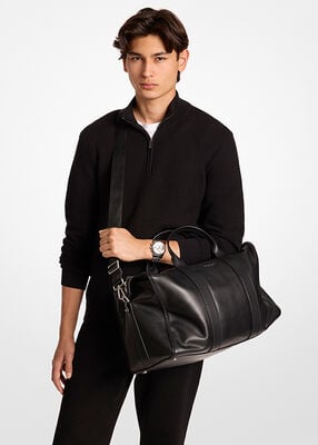 michael kors nicholas medium leather slouch duffel bag