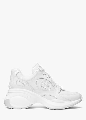 michael kors حذاء رياضي زوما من الجلد والشبك