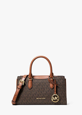 michael kors arden small signature logo messenger bag