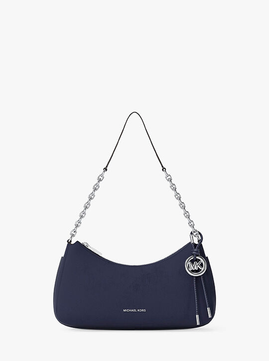 michael kors حقيبة نوليتا متوسطة الحجم من جلد النوبوك مع سلسلة