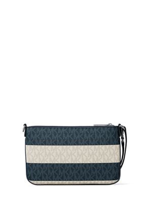 michael kors jet set travel striped signature logo convertible wristlet